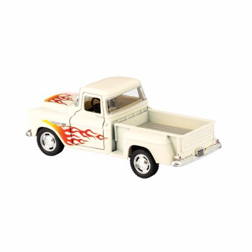 Leksaksbil i Metall Chevy Stepside with Flames 132 12 cm