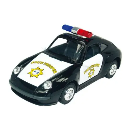 Leksaksbil i Metall Porsche i Polisbilsdesign 14 cm (5)