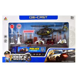 Leksaksfordon Polis Utryckningsfordon Die Cast 11 delar