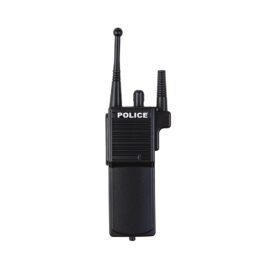 5-delat Set Polisman Blå Jacka, Keps, Handklovar, Walkie Talkie, Bricka (7)