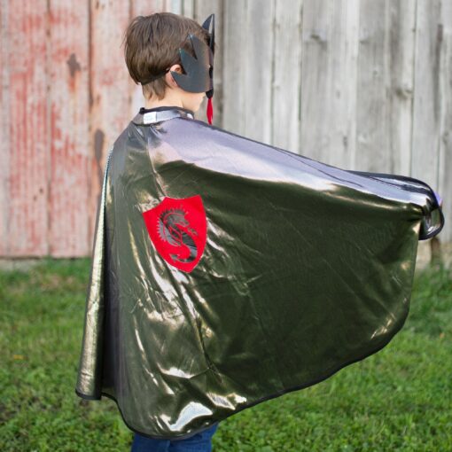 Great Pretenders Reversibel Cape & Mask Drakriddare (7)