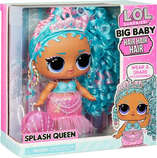 L.O.L. Surprise Big Baby Hair Hair Hair - Splash Queen