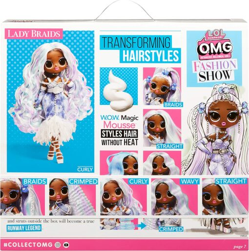L.O.L. Surprise OMG Fashion Docka Lady Braid - Hair Edition
