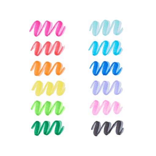 12-pack Tuschpennor för Papper, Glas, Trä m.m. - Marvelous Multi Purpose Markers