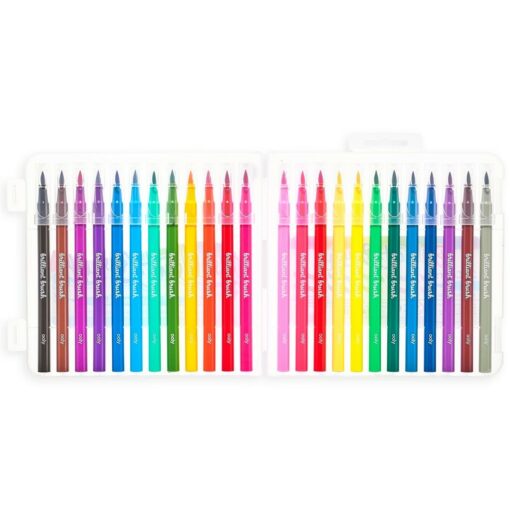 24-pack Tuschpennor med Penselspets - Brilliant Brush Markers