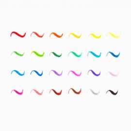 24-pack Tuschpennor med Penselspets - Brilliant Brush Markers