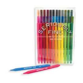 36-pack Tuschpennor Fineliners 0.7mm - Seriously Fine Felt Tip Markers