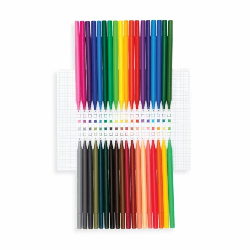 36-pack Tuschpennor Fineliners 0.7mm - Seriously Fine Felt Tip Markers