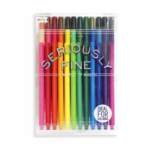 36-pack Tuschpennor Fineliners 0.7mm - Seriously Fine Felt Tip Markers