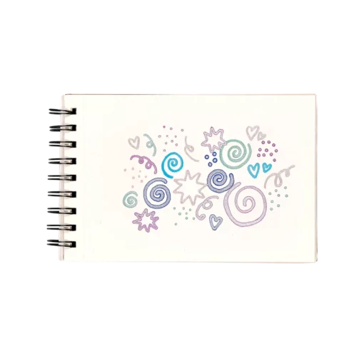 6-pack Pennor i Silvermetallic med Kontur-effekt i Tusch - Silver Linings Outline Markers