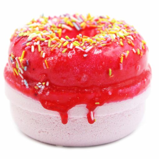 Badbomb Donut med Strössel - Jordgubbe & Banan