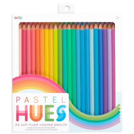 Färgpennor 24-pack Mjukt Tonade Pastellfärger