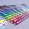 OOLY Luktpennor Fruktdoft Glitter Gelpennor Yummy Yummy Set om 12