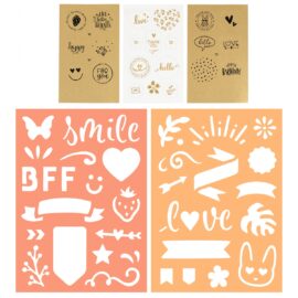 TOPModel Handlettering Brevpapper i box FLOWER BERRY