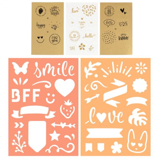 TOPModel Handlettering Brevpapper i box FLOWER BERRY