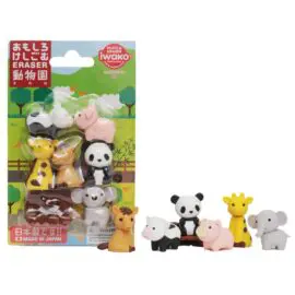 IWAKO 7-pack Japanskt Pusselsudd Zoo