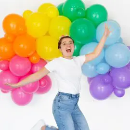 Ballongbåge Kit Regnbåge 60-pack Ballonger 3M