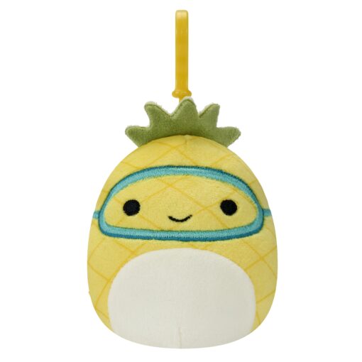 Squishmallows Official Kellytoy Clip-on Maui the Pineapple 9 cm (3)