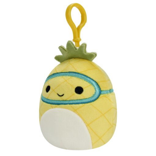 Squishmallows Official Kellytoy Clip-on Maui the Pineapple 9 cm (3)