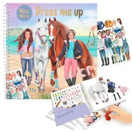 Miss Melody Spiralbunden Designbok Dress Me Up Styla med Stickers