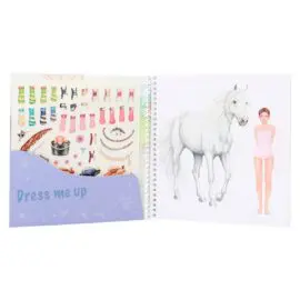 Miss Melody Spiralbunden Designbok Dress Me Up Styla med Stickers
