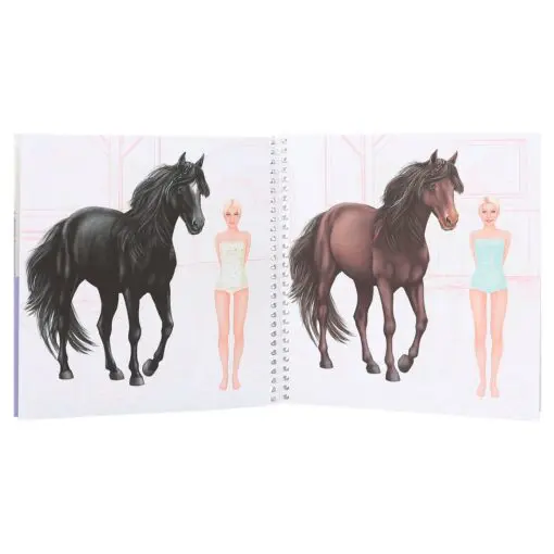 Miss Melody Spiralbunden Designbok Dress Me Up Styla med Stickers
