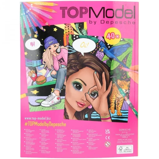 TOPModel & Friends Målarbok
