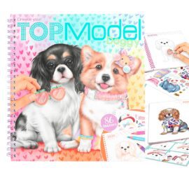 TOPModel Målarbok Doggy Styla med Stickers