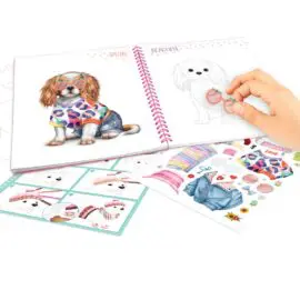 TOPModel Målarbok Doggy Styla med Stickers