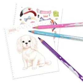 TOPModel Målarbok Doggy Styla med Stickers