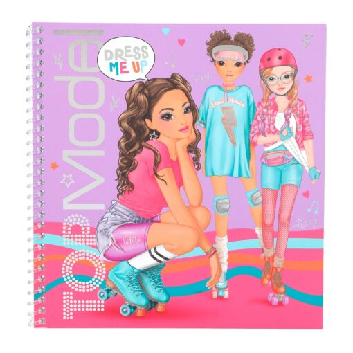 TOPModel Spiralbunden Designbok Tiny Dancer Styla med Stickers