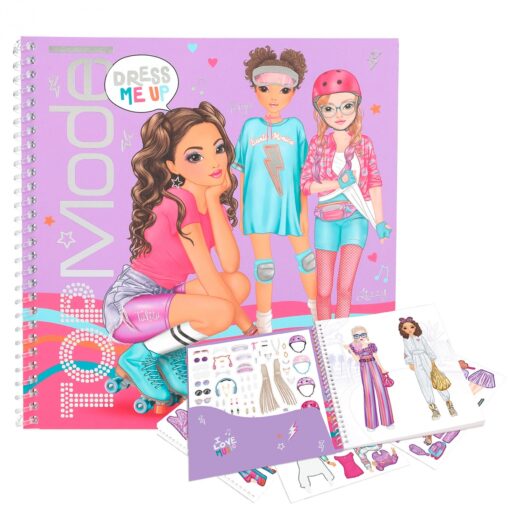 TOPModel Spiralbunden Designbok Tiny Dancer Styla med Stickers