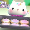 Cakey's Sweetest Treats in The Dollhouse | GABBY'S DOLLHOUSE
