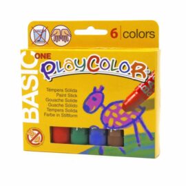 PlayColor 6-pack Färgkritor Basic - Lätt att Greppa