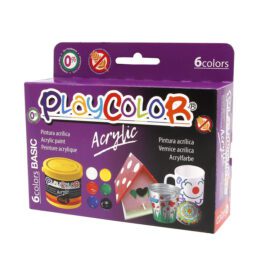 PlayColor 6-pack Målarfärg Acrylic Basic 6x40ml