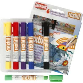 PlayColor 6-pack Textilpennor Basic