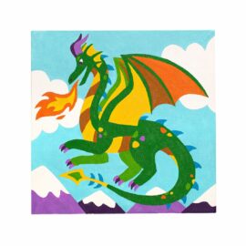 Colorific canvas paint by number kit – fantastic dragon