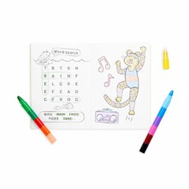 Aktivitets Kit Jungle Friends inkl. Kritor - Färglägg och Dekorera med Stickers (4)