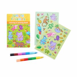 Aktivitets Kit Jungle Friends inkl. Kritor - Färglägg och Dekorera med Stickers (4)