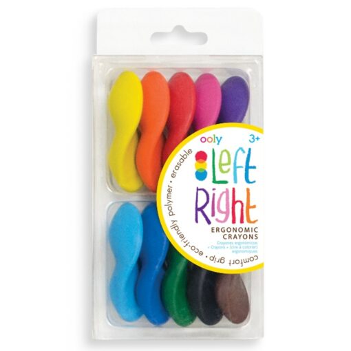OOLY 10-pack Raderbara Färgkritor VänsterHöger