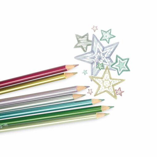 OOLY 12-pack Färgpennor Metallic Färg - Ergonomisk Passform (6)