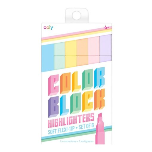 OOLY 6-pack Överstrykningspennor, Highlighters Pastellfärger