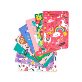 OOLY 8-pack Anteckningsbok Pocket Pal Journals Funtastic Friends