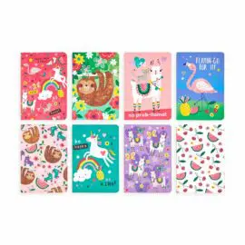 OOLY 8-pack Anteckningsbok Pocket Pal Journals Funtastic Friends