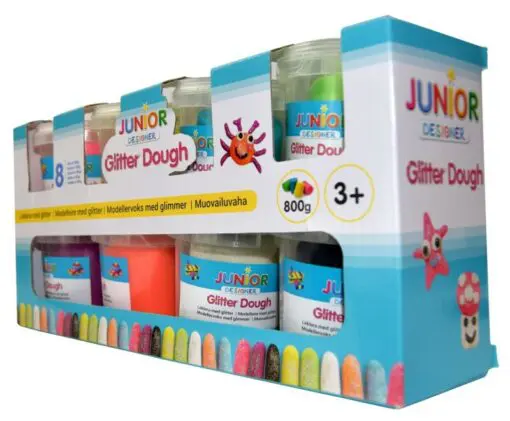 Junior Designer Modellera Glitter 8-Pack- 8×100 - Bild 5