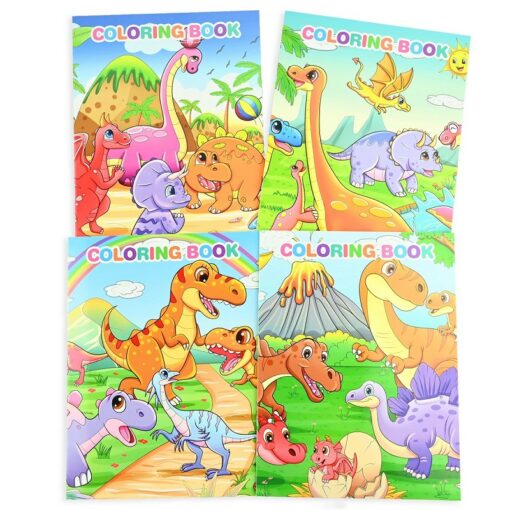 Dinosaurie målarbok och klistermärken