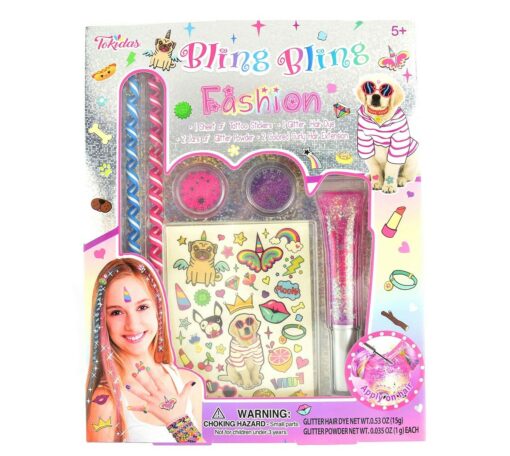 Hår och Glitter set för Barn Tillbehör 6 Dela