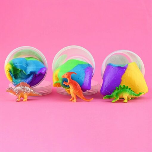 Putty Rainbow med Dinosaur suddgummi - 10cm