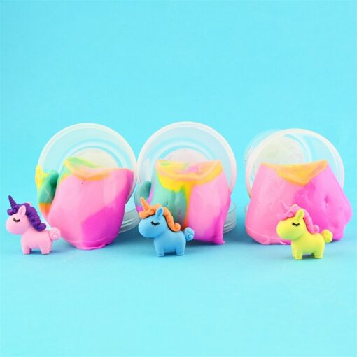 Putty Rainbow med Unicorn suddgummi - 10cm