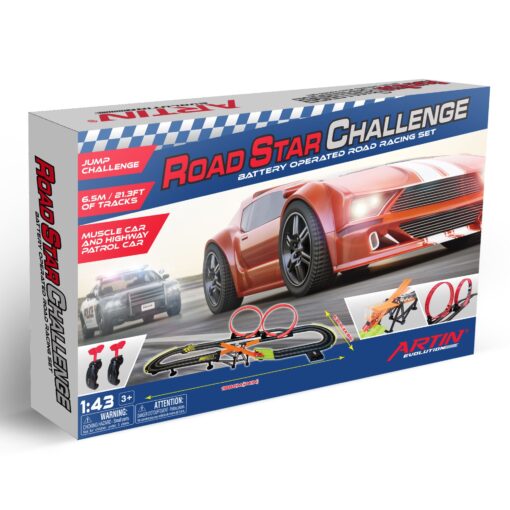 Car Racing Set, Road Star Challenge, 6,5M Track